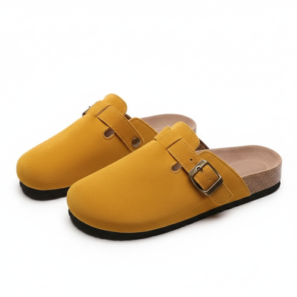 Closed Toe Leather Boston Clogs Sandals For Men & Women