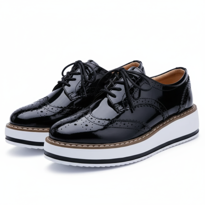 Comfy Casual Derby Platform Shoes