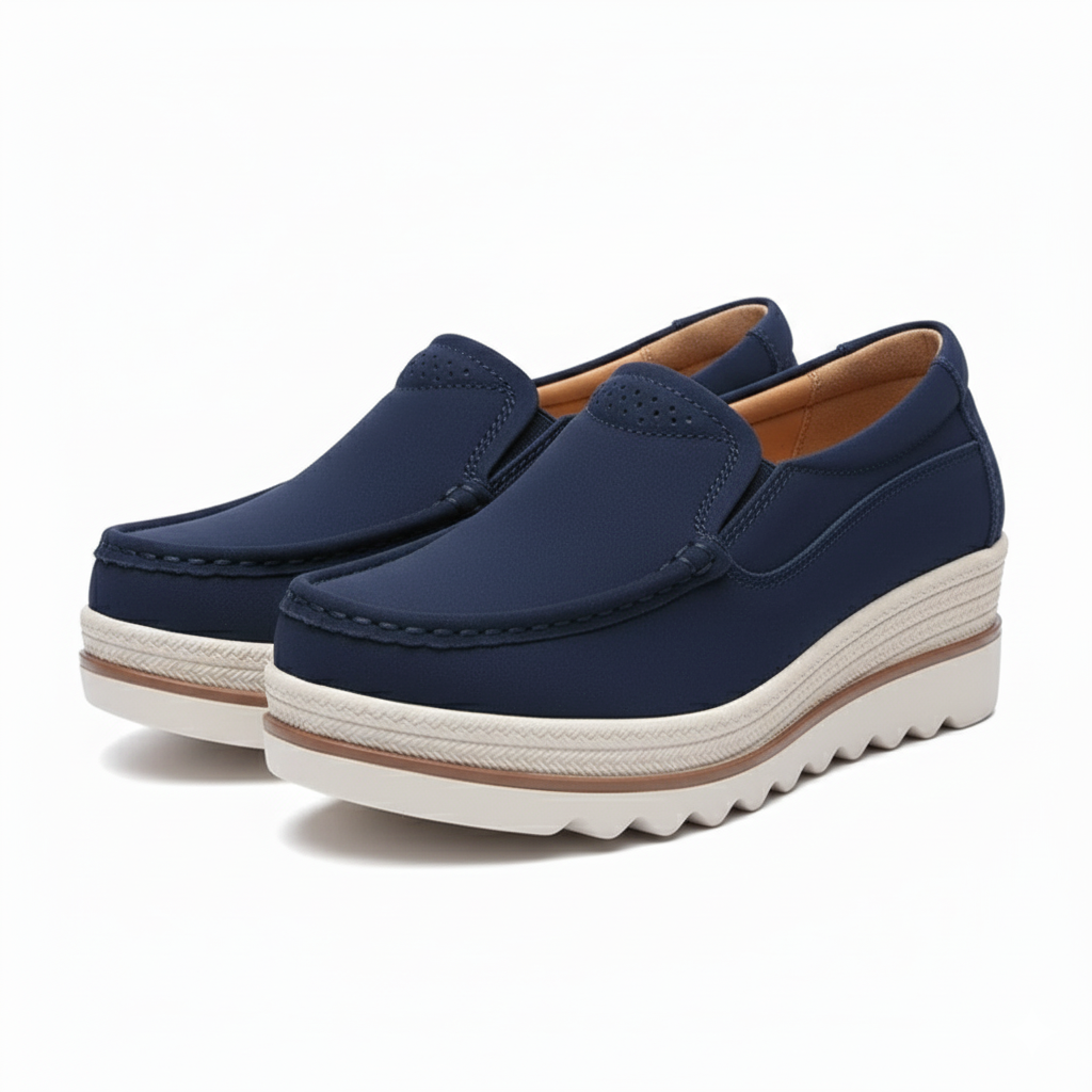 Comfy Slip-On Platform Shoes