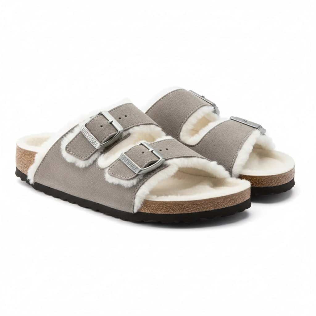 Kyoto Shearling Sandal Shoes Comfortable Casual Footwear