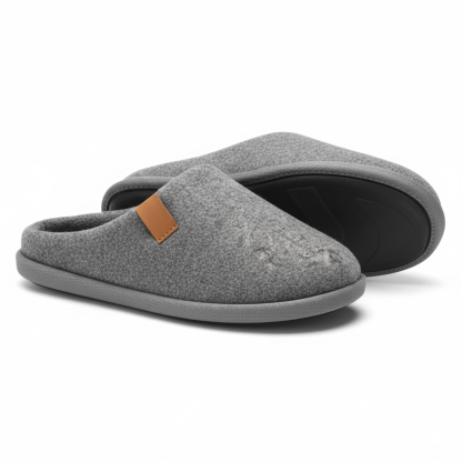Felt Cozy Memory Scuff Slippers Slip