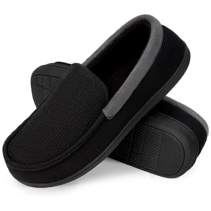 Men Memory Foam Moccasin Slippers