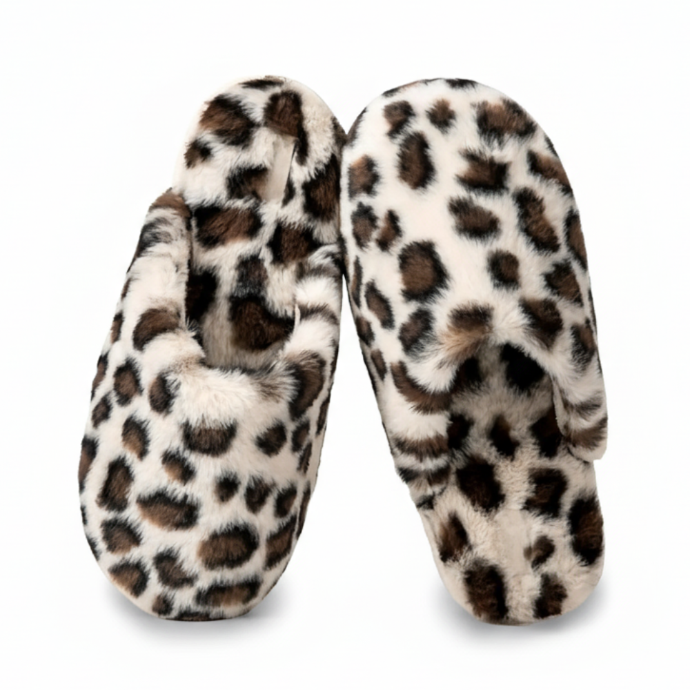 Women Soft Fuzzy Scuff Slippers With Memory Foam