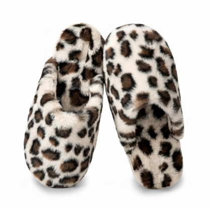Women Soft Fuzzy Scuff Slippers With Memory Foam