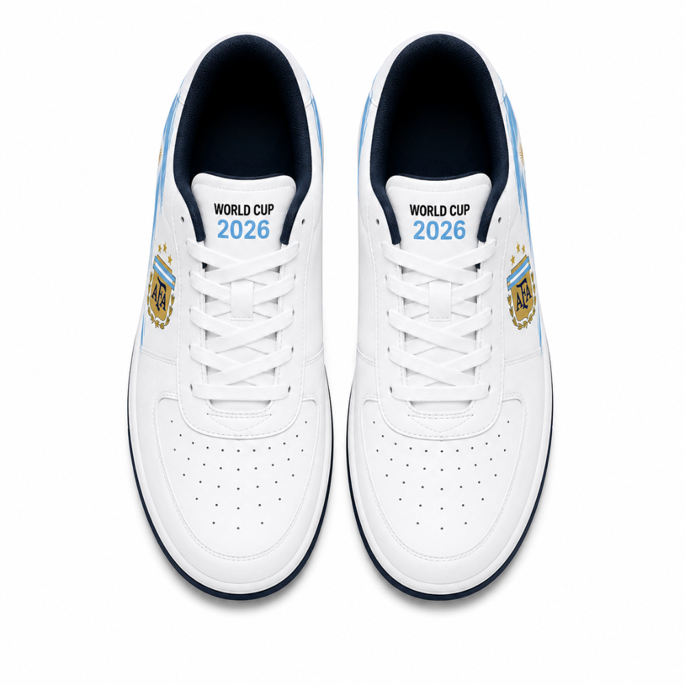 World Cup 2026 Argentina Football Fan Printed Shoes