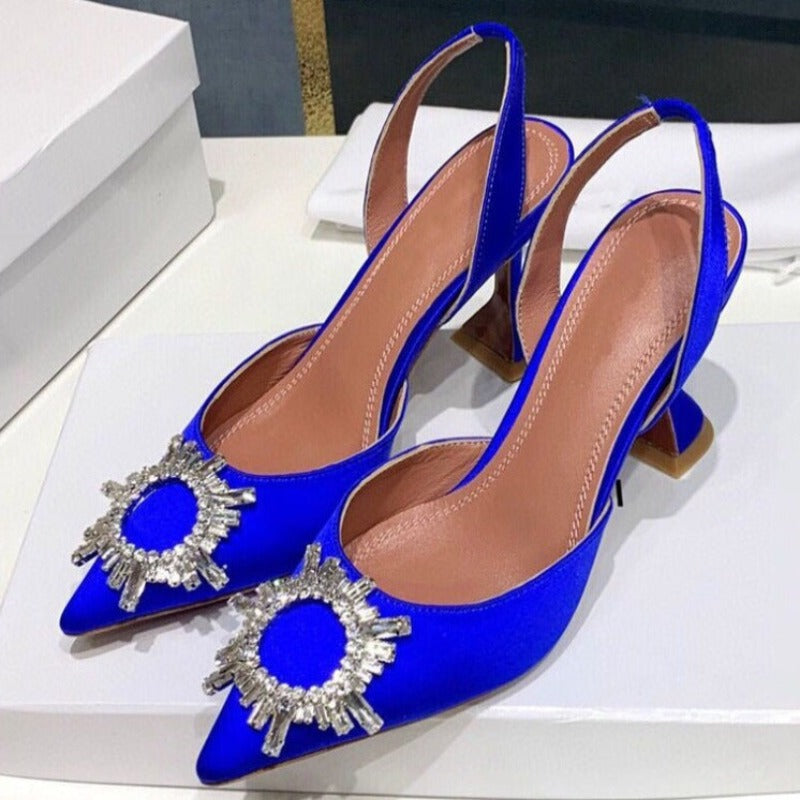 Comfortable Triangle Heeled Sandals - Comfy Platform Shoes