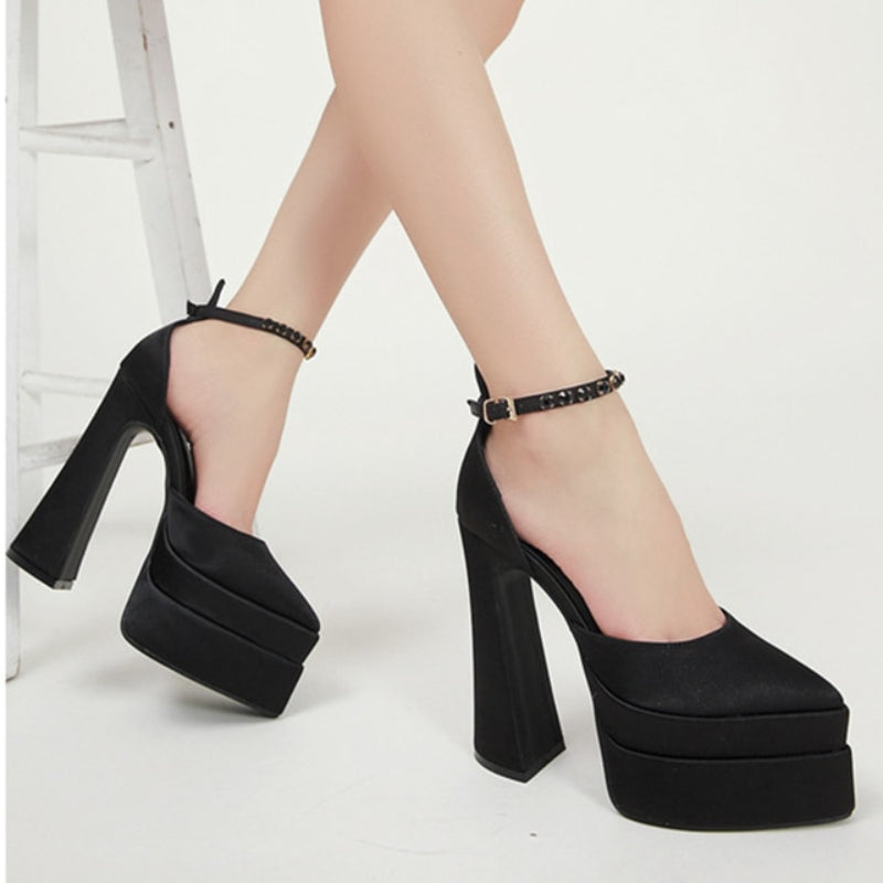 High Heels Party Sandals - Comfy Platform Shoes