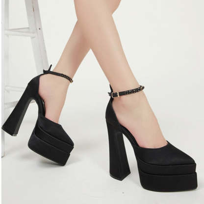 High Heels Party Sandals - Comfy Platform Shoes