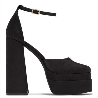 Thick High Heels Sandals - Comfy Platform Shoes
