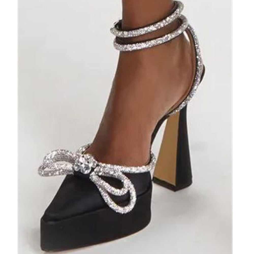 Thick High Heels Sandals - Comfy Platform Shoes