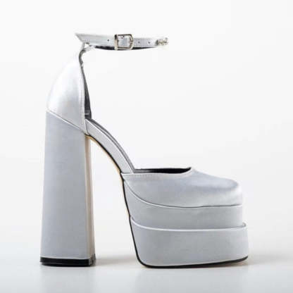 Thick High Heels Sandals - Comfy Platform Shoes