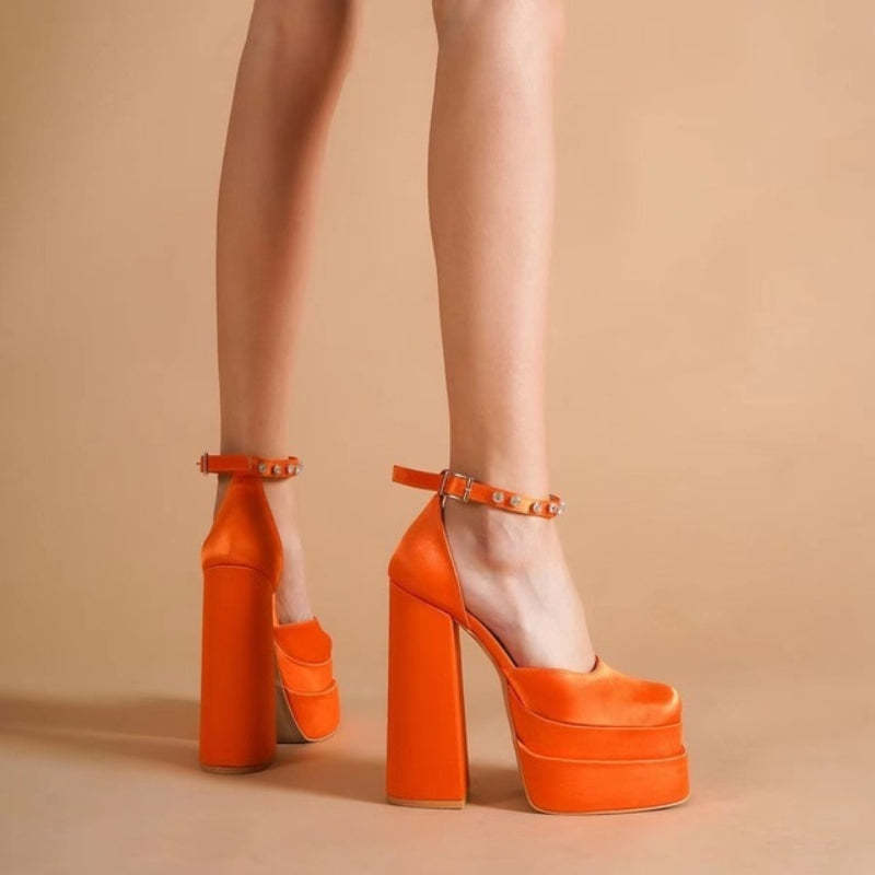 High Heels Party Sandals - Comfy Platform Shoes