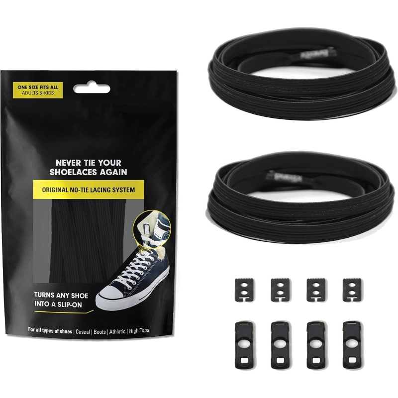 No Tie Elastic Shoelaces With Hidden Lace Locks