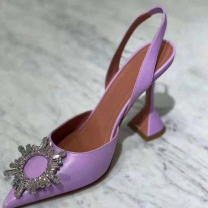 Comfortable Triangle Heeled Sandals - Comfy Platform Shoes