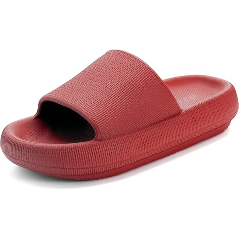 Streamlined Comfort Pillow Slides - Comfy Platform Shoes