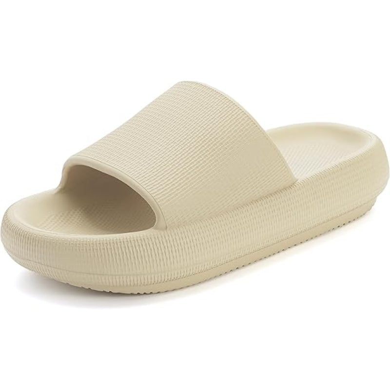 Streamlined Comfort Pillow Slides - Comfy Platform Shoes