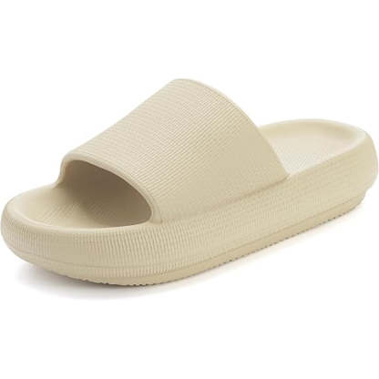 Streamlined Comfort Pillow Slides - Comfy Platform Shoes