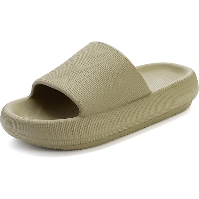 Streamlined Comfort Pillow Slides - Comfy Platform Shoes