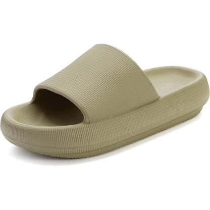 Streamlined Comfort Pillow Slides - Comfy Platform Shoes