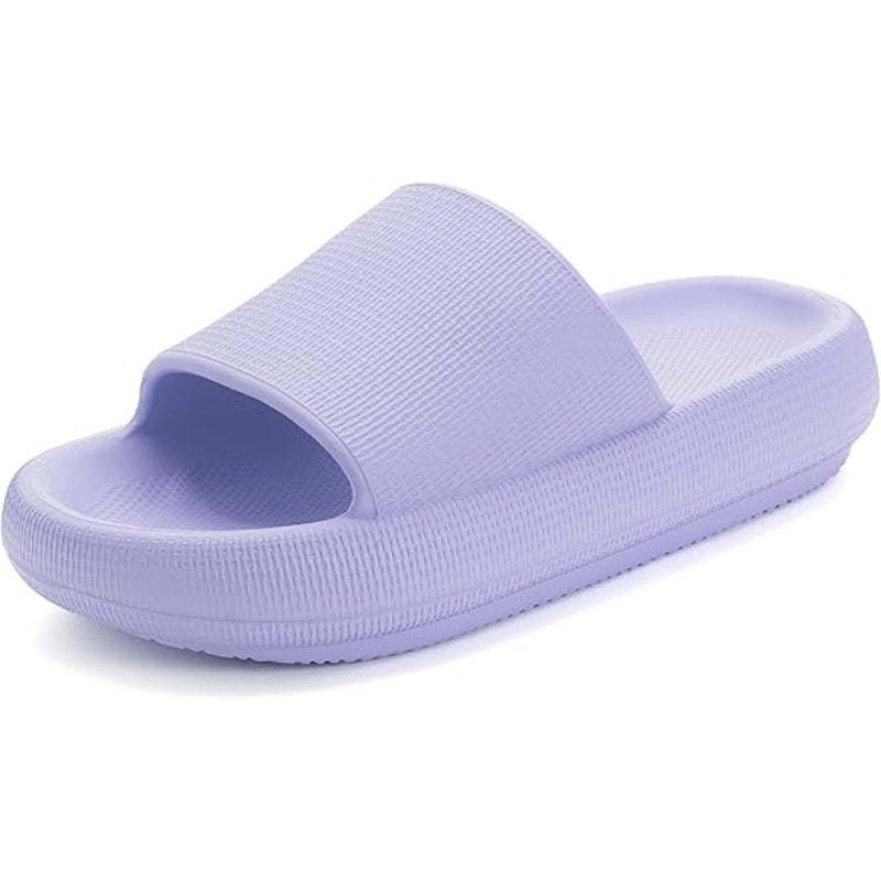 Streamlined Comfort Pillow Slides - Comfy Platform Shoes