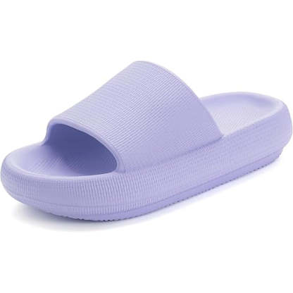 Streamlined Comfort Pillow Slides - Comfy Platform Shoes