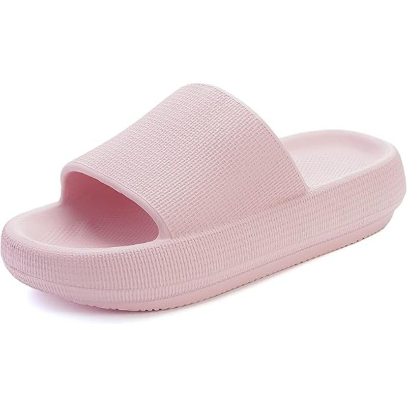 Streamlined Comfort Pillow Slides - Comfy Platform Shoes