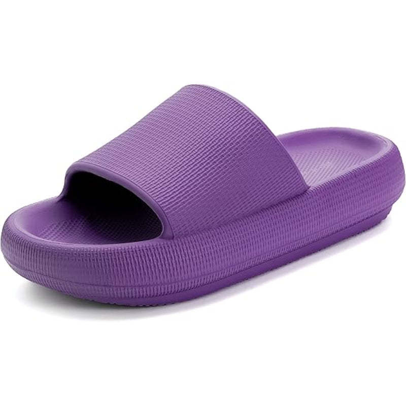 Streamlined Comfort Pillow Slides - Comfy Platform Shoes