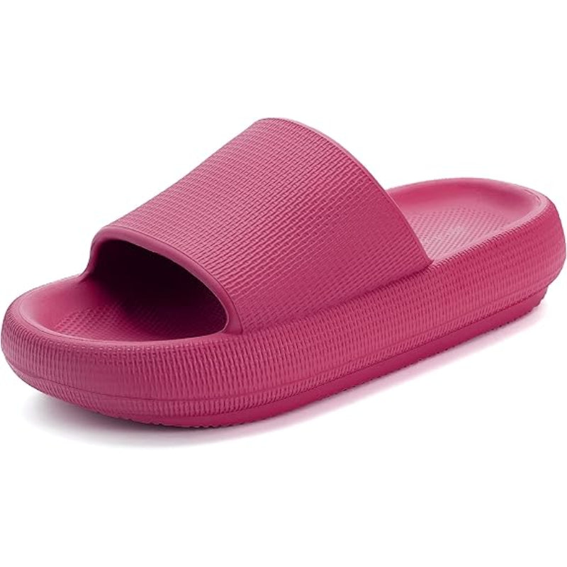 Streamlined Comfort Pillow Slides - Comfy Platform Shoes