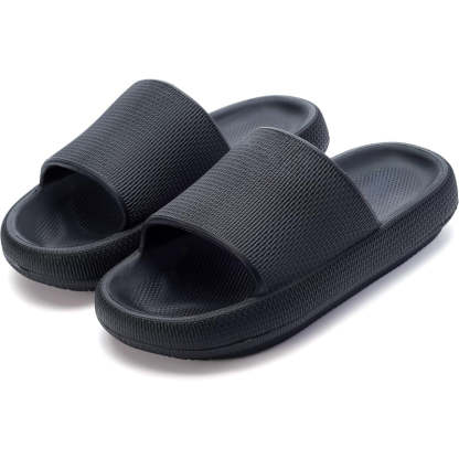 Streamlined Comfort Pillow Slides - Comfy Platform Shoes