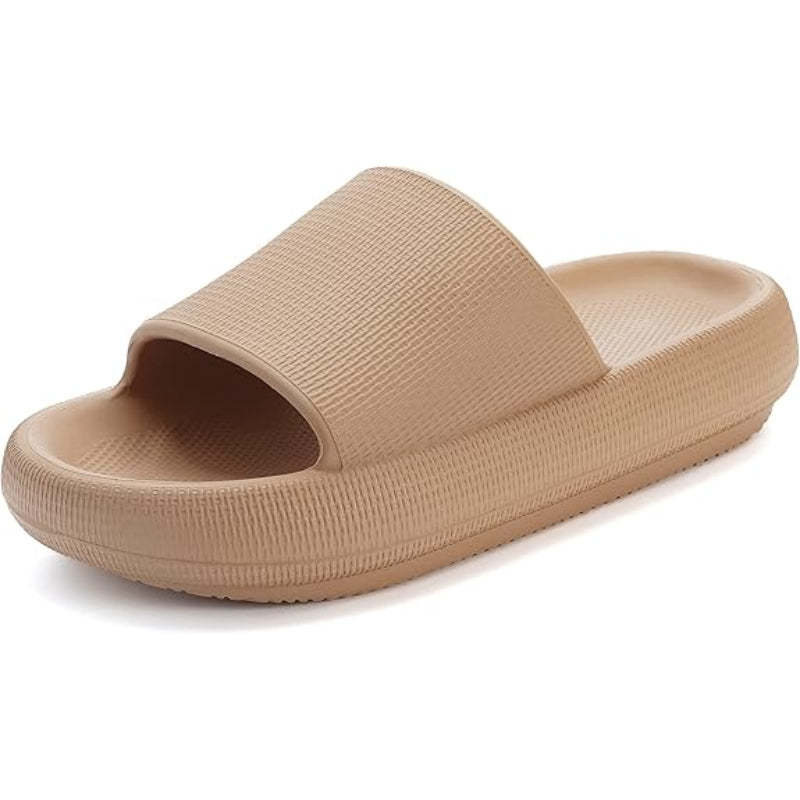 Streamlined Comfort Pillow Slides - Comfy Platform Shoes