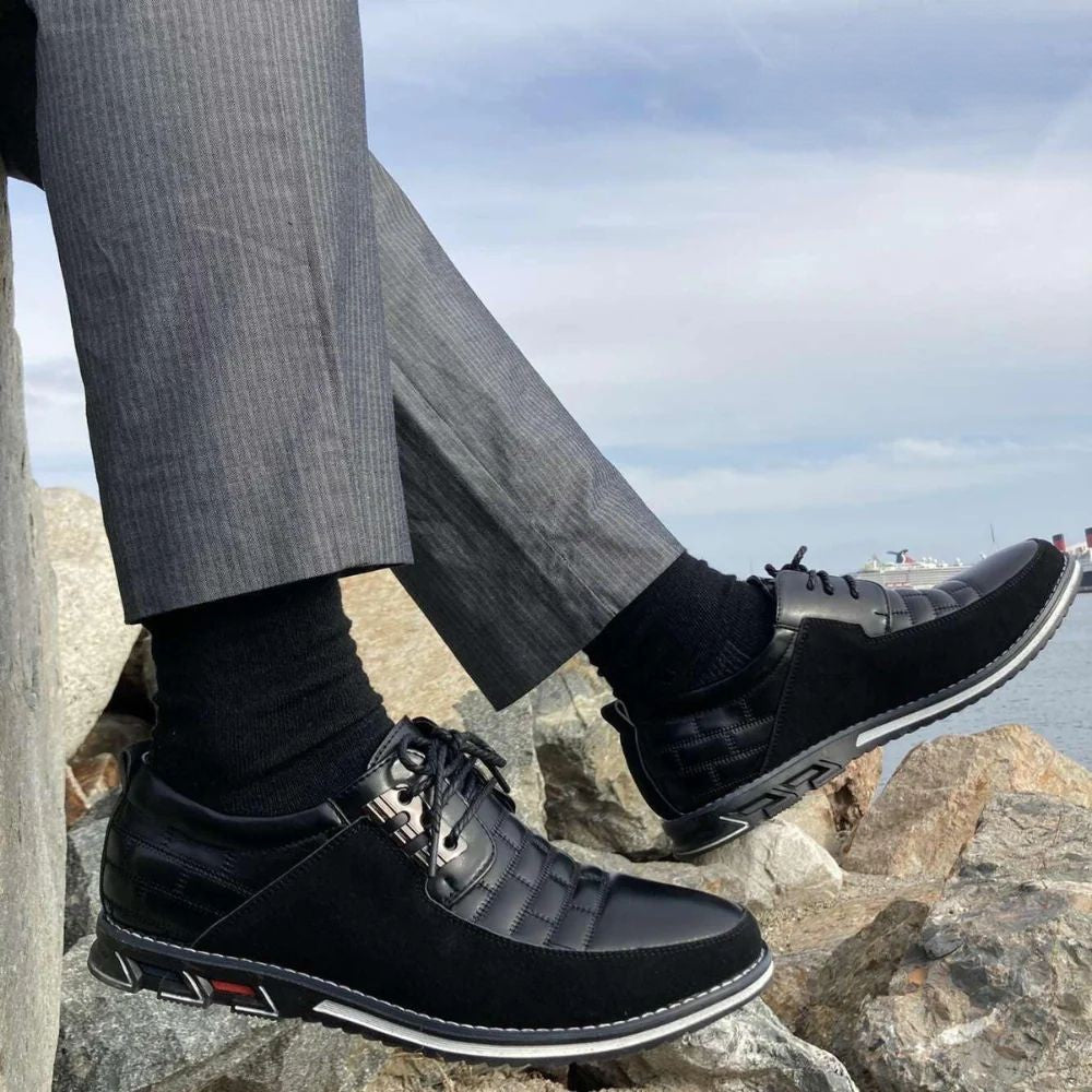 Gatsby Stylish Orthopedic Leather Shoes - Comfy Platform Shoes