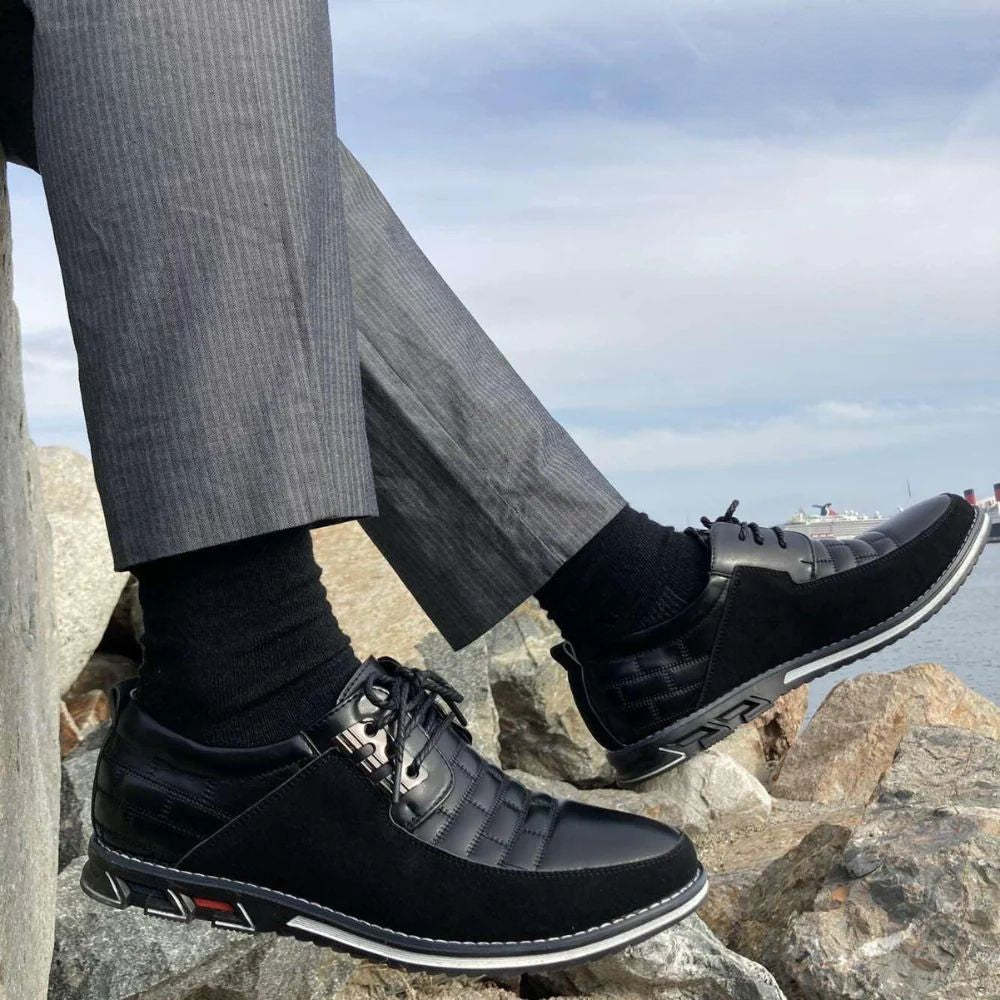 Gatsby Stylish Orthopedic Leather Shoes - Comfy Platform Shoes