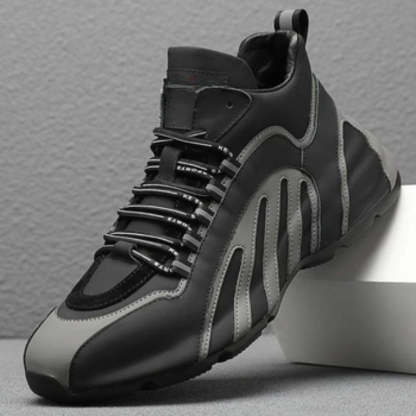 Sleek Air Cushioned Athletic Sneakers - Comfy Platform Shoes