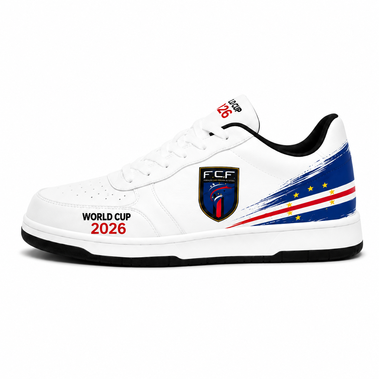 World Cup 2026 Cape Verde Football Fan Printed Shoes