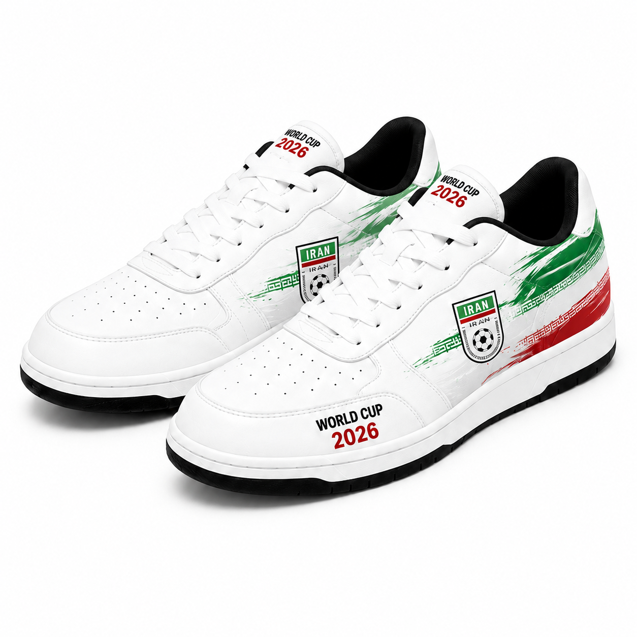 World Cup 2026 Iran Football Fan Printed Shoes