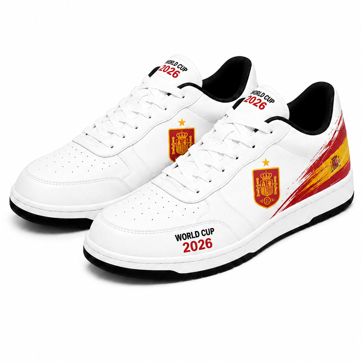World Cup 2026 Spain Football Fan Printed Shoes