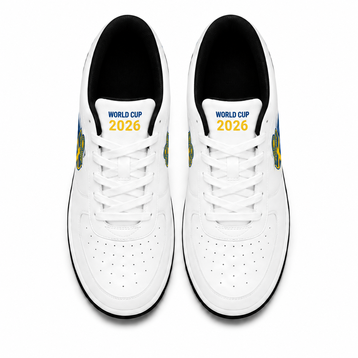 World Cup 2026 Sweden Football Fan Printed Shoes
