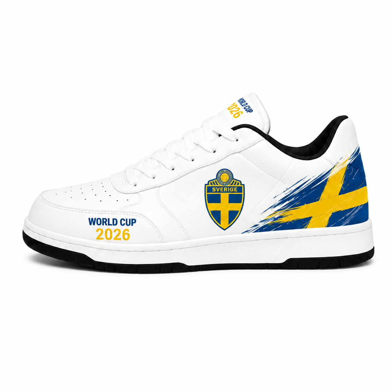 World Cup 2026 Sweden Football Fan Printed Shoes