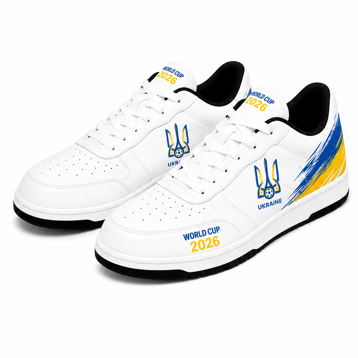 World Cup 2026 Ukraine Football Fan Printed Shoes