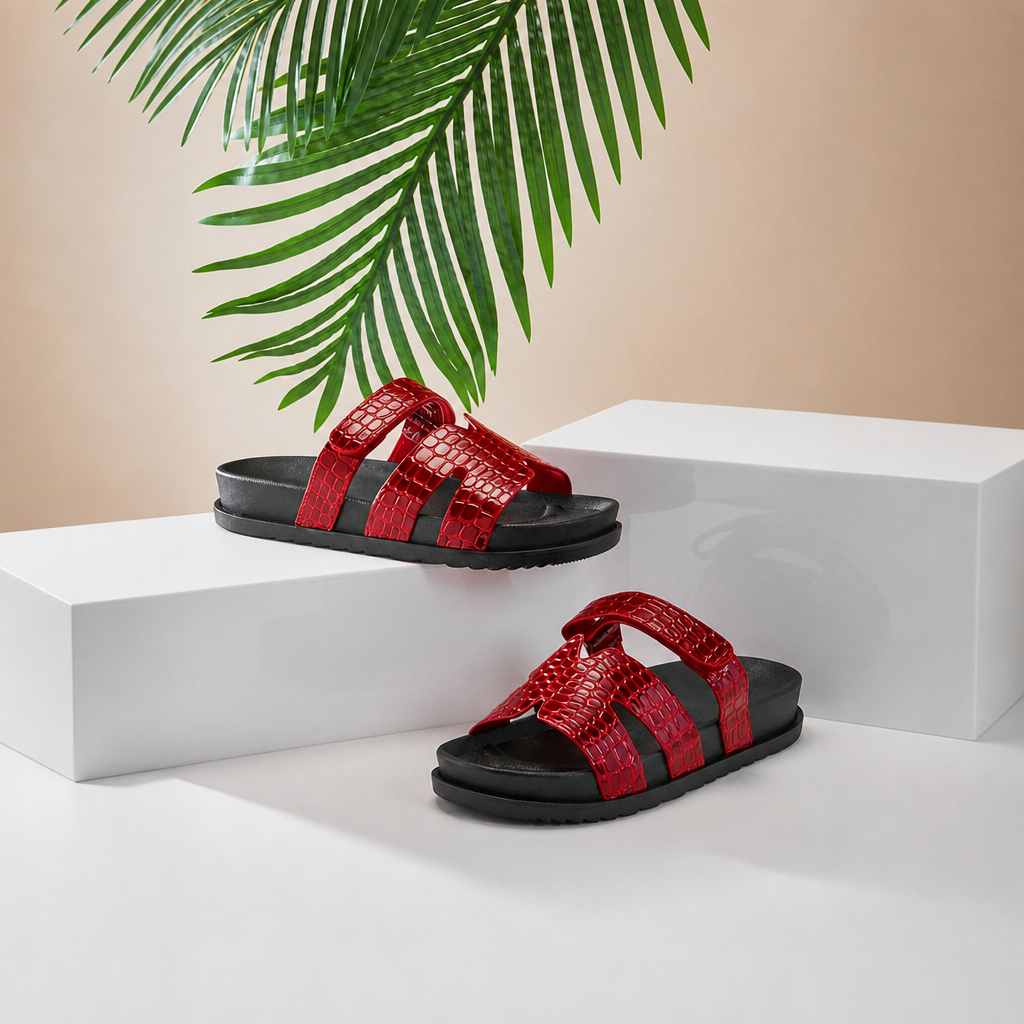 Casual Double Strap Flat Sandals For Summer
