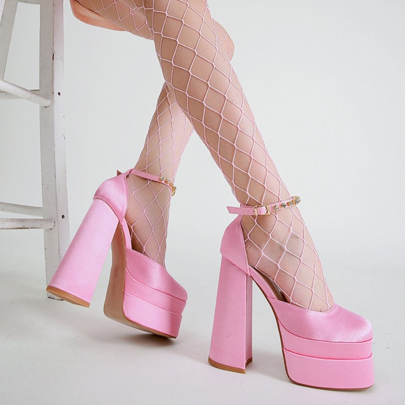 High Heels Party Sandals - Comfy Platform Shoes