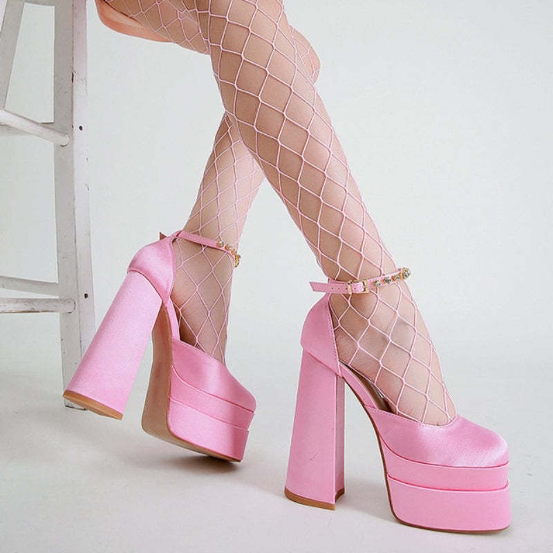 High Heels Party Sandals - Comfy Platform Shoes