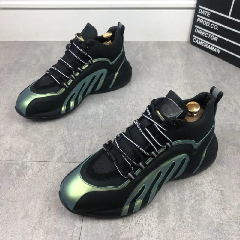 Sleek Air Cushioned Athletic Sneakers - Comfy Platform Shoes