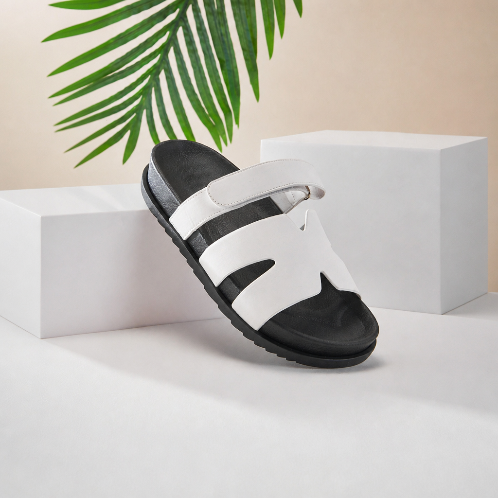 Casual Double Strap Flat Sandals For Summer