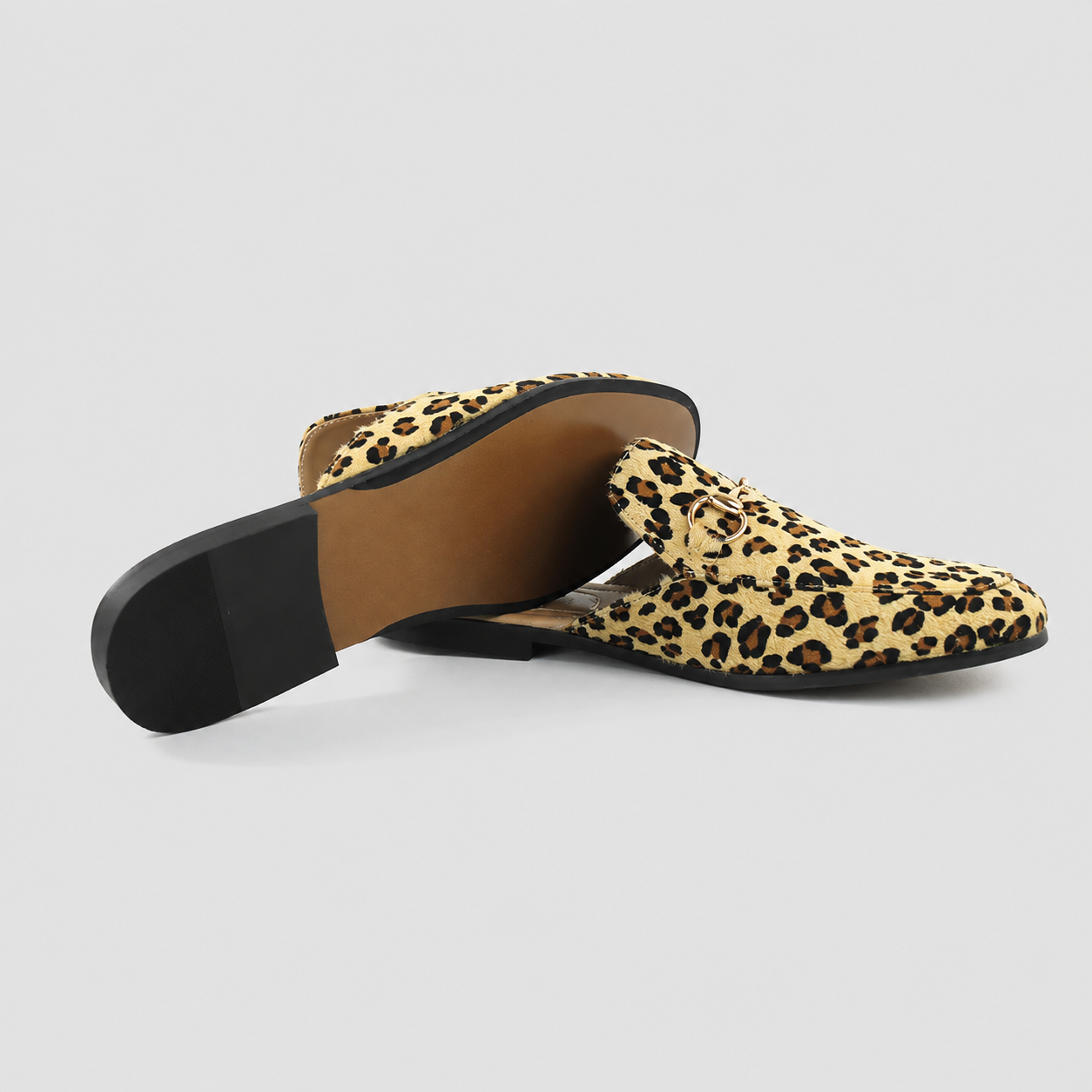 Casual Slip On Leopard Print With Buckle Loafers For Men
