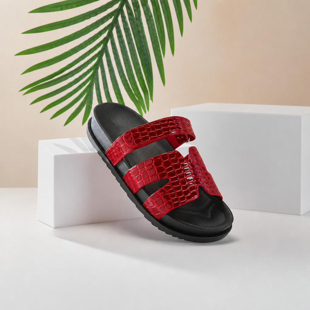 Casual Double Strap Flat Sandals For Summer