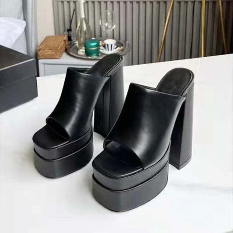 High Heels Party Sandals - Comfy Platform Shoes