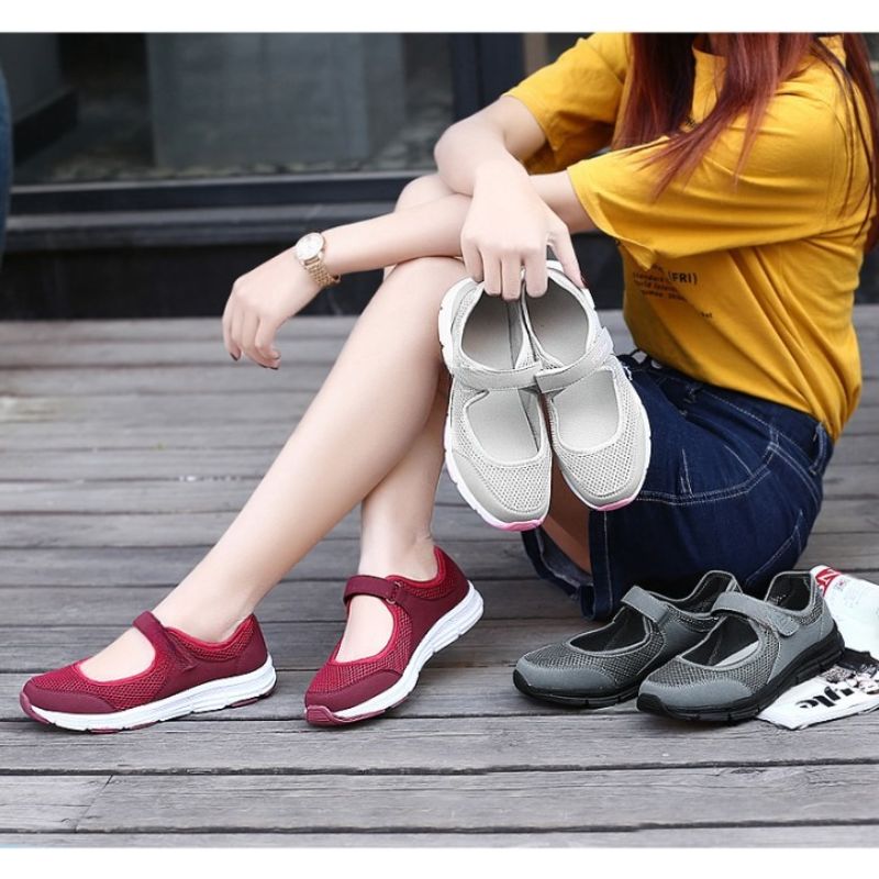 Soft Sneakers Walking Shoes - Comfy Platform Shoes