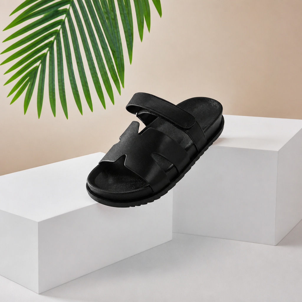 Casual Double Strap Flat Sandals For Summer