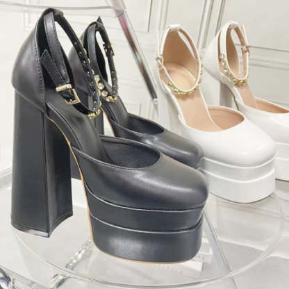 High Heels Party Sandals - Comfy Platform Shoes